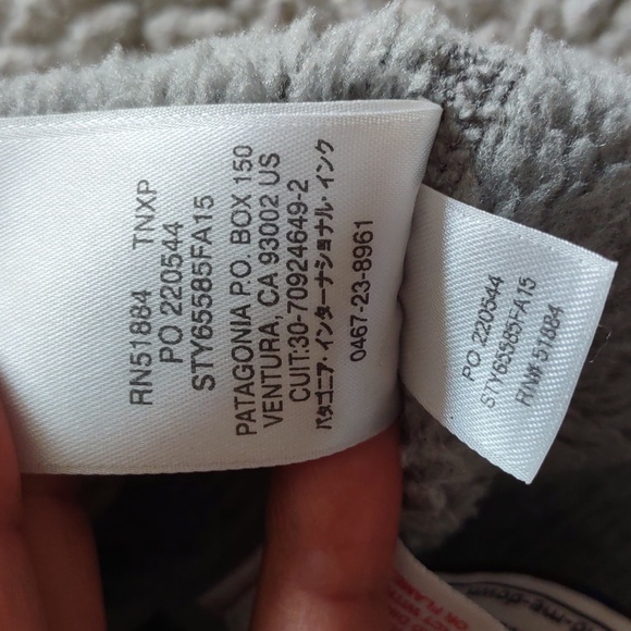 Patagonia Girl's Large(12) Pink Grey Re-Tool T-Snap Fleece Pullover Sweater - Picture 13 of 14